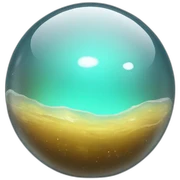glass orb sticker
