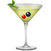 Martini in a tall glass sticker