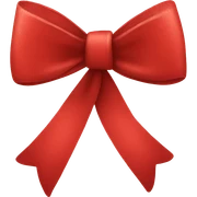 red bow sticker