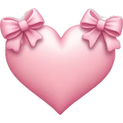Light pink heart with bows sticker