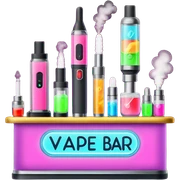 Vape bar sticker