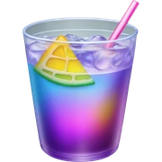 Iridescent drink sticker