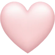 Pale pink heart sticker