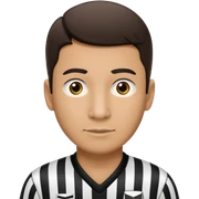 Soccer referee sticker