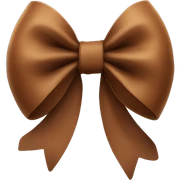 brown coquette bow sticker