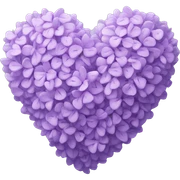 Lilac Heart  sticker