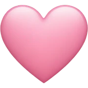 Pink hjerte  sticker