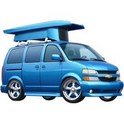 Chevy minivan, lowered, slammed, big chrome wheels sticker