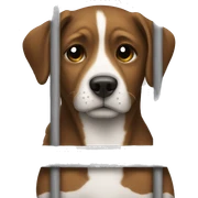 Dog in jail sticker