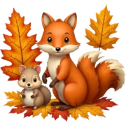 🍁🍂🦊🦔🐿 sticker