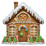 gingerbread house sticker