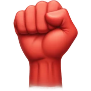 red fist sticker