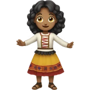 Girl doing folklor sticker
