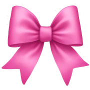 Pink bow sticker