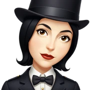 Detective with a tophat sticker