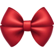 Red bow sticker