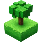 Minecraft grass planet sticker