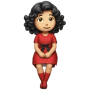 red dress girl emoji | AI Emoji Generator