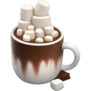 Hot chocolate with marshmallows  sticker