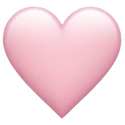 Light pink heart sticker