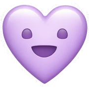 Cute light Purple Heart sticker