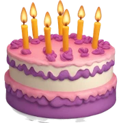 birthday cake sticker