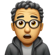 shocked face sticker