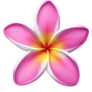plumeria sticker