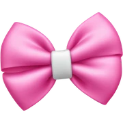 Pink bow with a hello kitty clip sticker