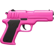 pink gun  sticker