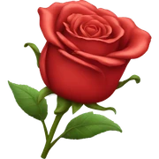 Red rose sticker