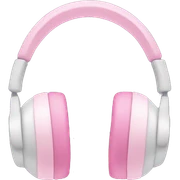 pastel pink headphone sticker