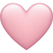 Light pink heart sticker
