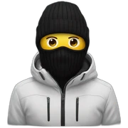 Ski mask sticker