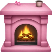 Winter Pink FirePlace sticker