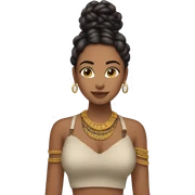 Chica morena con trenzas africanas  sticker