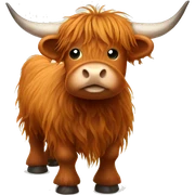 Highland cow sticker