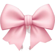 light pink bow on light pink bow sticker