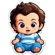 Baby Sam sticker