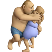 barefoot green skin parody sticker