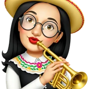 Mariachi Trumpet Player sticker