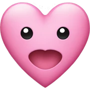 Pink heart sticker