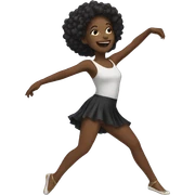 Black girl dancing sticker