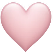 light pink heart sticker