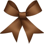 Brown ribbon  sticker