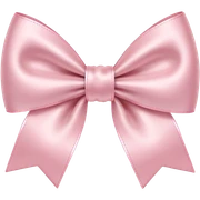 Pale Pink bow sticker