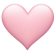 Pastel pink heart sticker