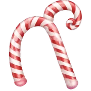 Aesthetic candy cane  sticker