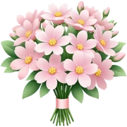 pale pink flower bouquet  sticker