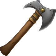Medieval ax sticker
